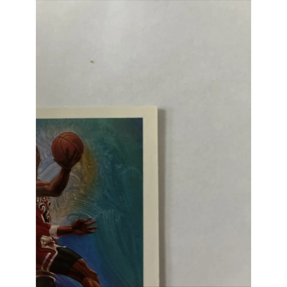1990-91 NBA Hoops - Art Card Team Checklist Michael Jordan‎ #358